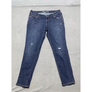 Old Navy Rock Star Jeans Women's Skinny Distressed Size 14 Petite